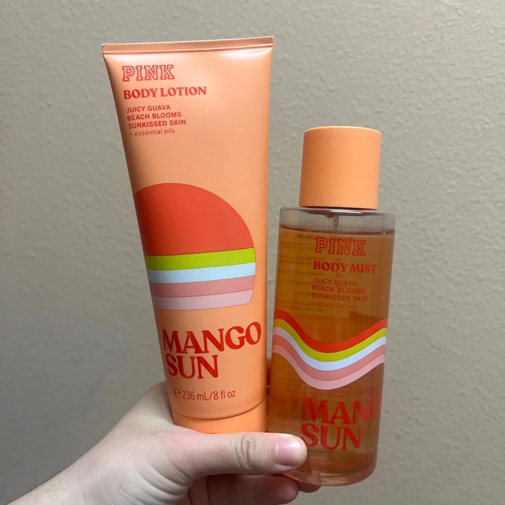 VICTORIA'S SECRET PINK MANGO SUN MIST & LOTION